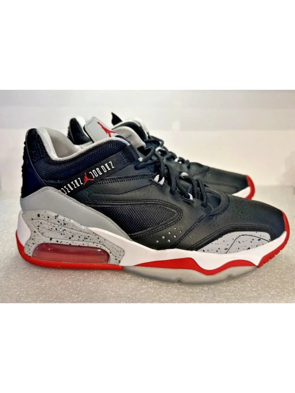 Nike Air Jordan Point Lane Black Cement Shoes Sneakers Men's Size 10.5 Excellent